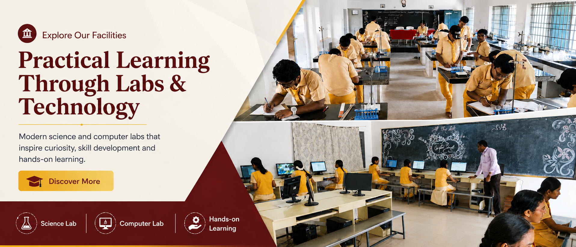 Practical learning through science and computer labs at SVB